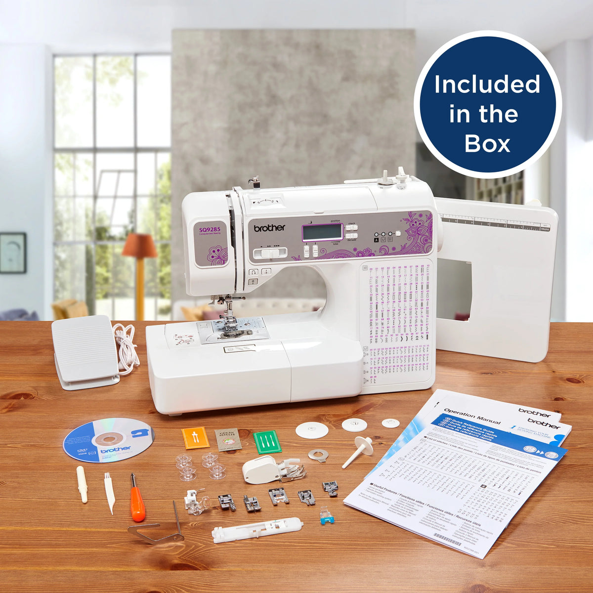 Computerized Sewing and Quilting Machine with Wide Table U2594