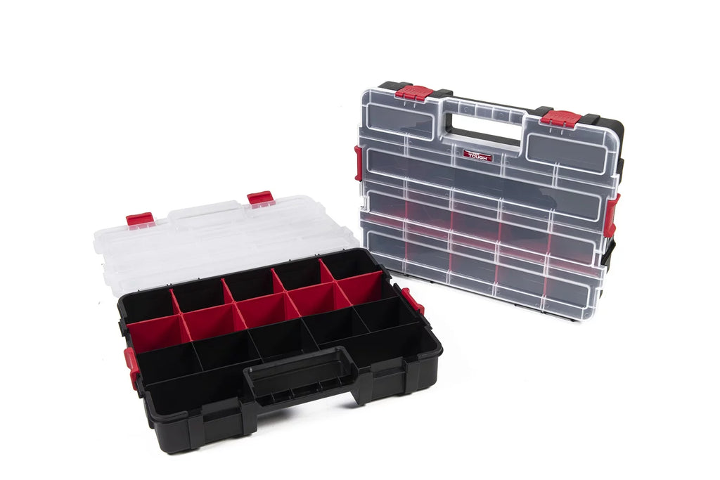 Plastic Heavy-Duty Interlocking Organizer 2-Pack L535442