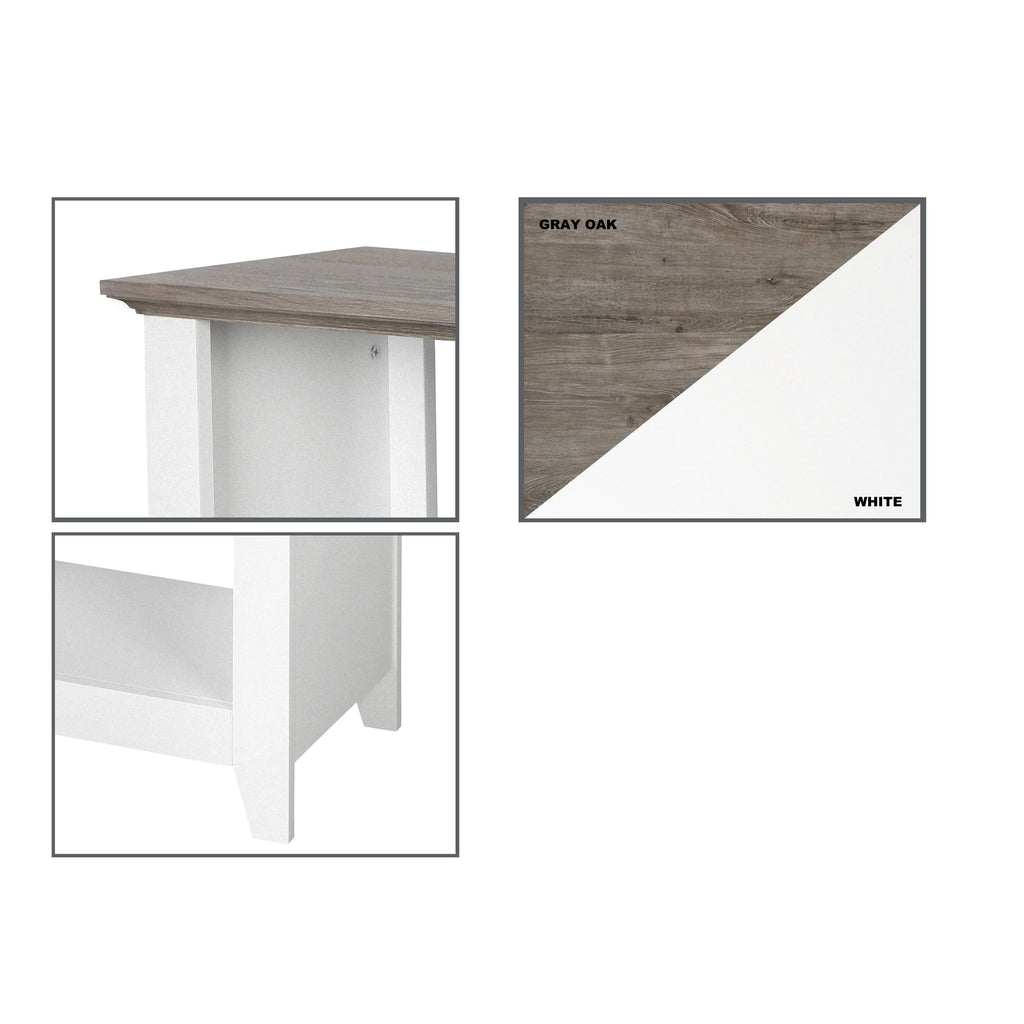 White 6-Cube Bookcase C418