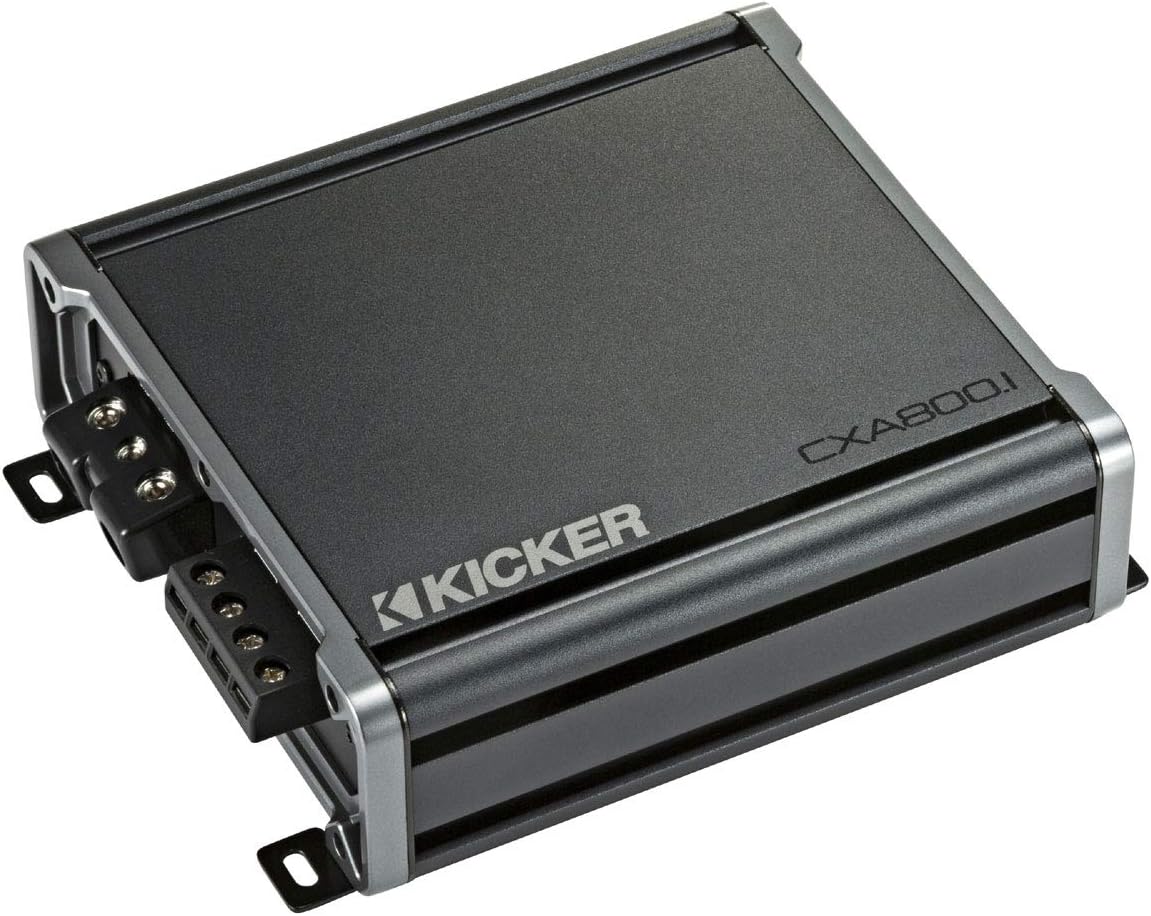 Dual 12 Sub Box & CXA800.1 Car Stereo Bundle V6969