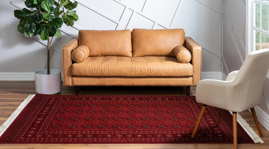 Bokhara Collection Rug 7' x 10' Red Low Rug T2041