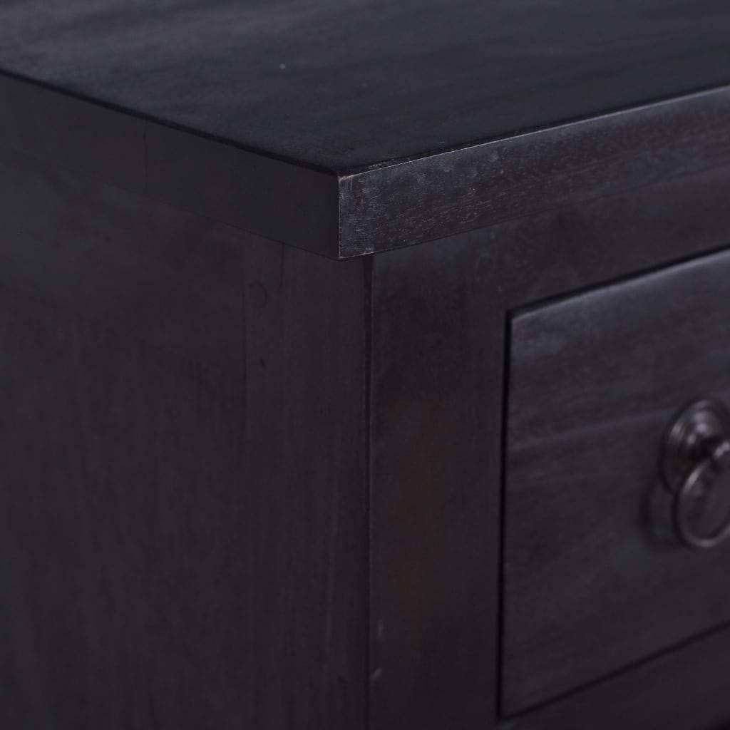 Black Solid Mahogany Wood Chest of Drawers L710