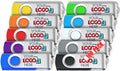 Custom Swivel USB Flash Drive 128MB 100 Pack L594931