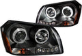 Black Projector Headlight Set with CCFL Halo U960205
