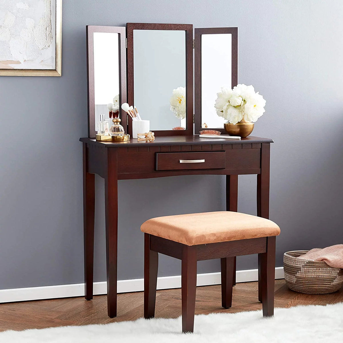 2 Piece Stool Set & Vanity Q8602
