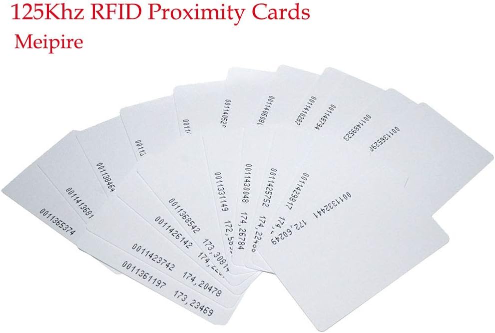 125Khz RFID Proximity Cards, 0.8mm, Read only (200pcs) B846459