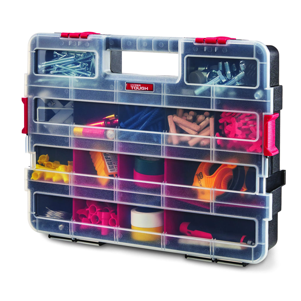 Plastic Heavy-Duty Interlocking Organizer 2-Pack L535442