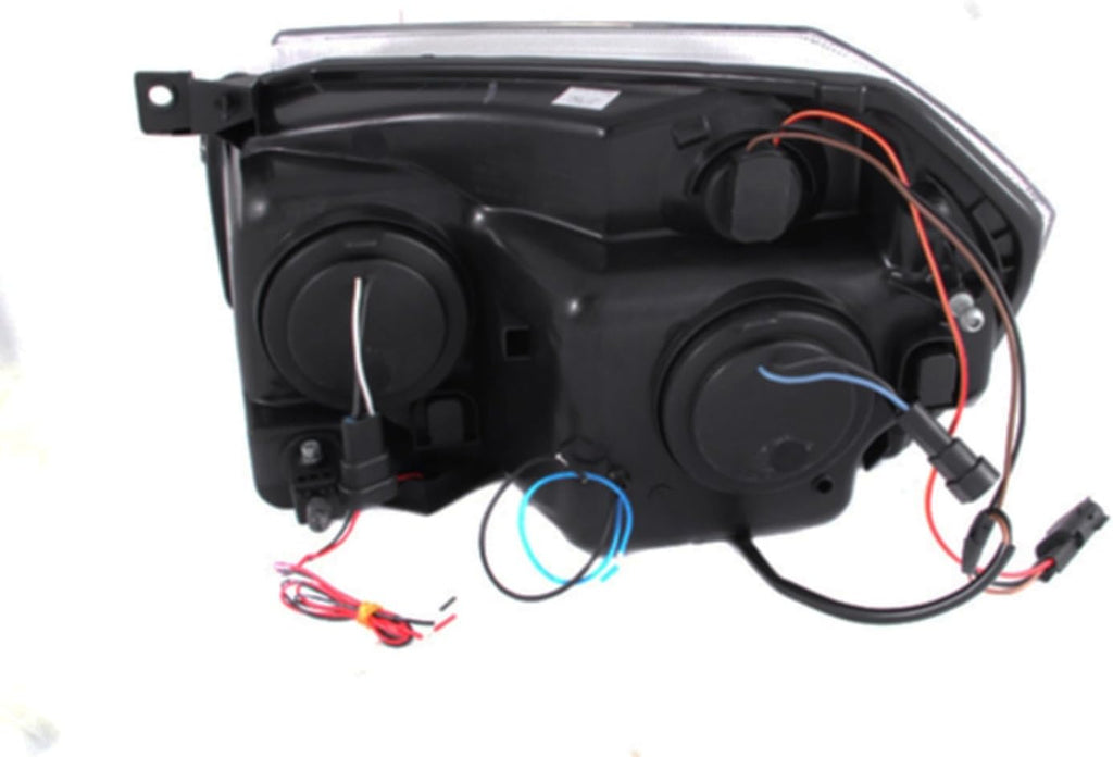 Black Projector Headlight Set with CCFL Halo U960205