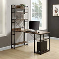 Computer Desk with Bookshelf Y914