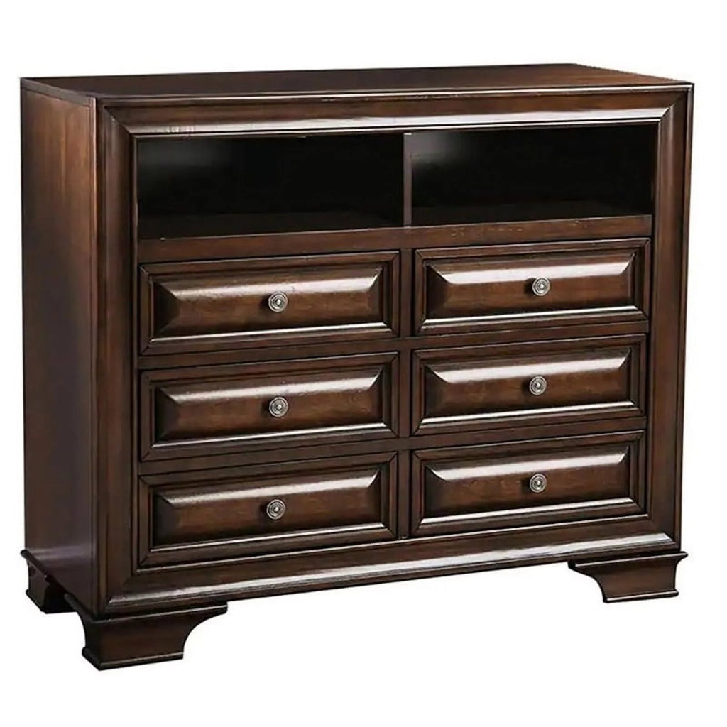 6 Drawer Wood TV Stand K35702