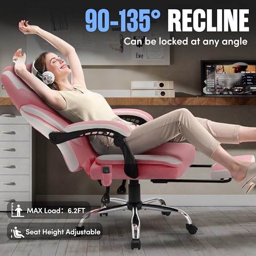 Bluewhite Massage Office Chair with Footrest X75965