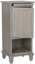 Gray Wooden Storage Cabinet with Pull Out Tray L74541