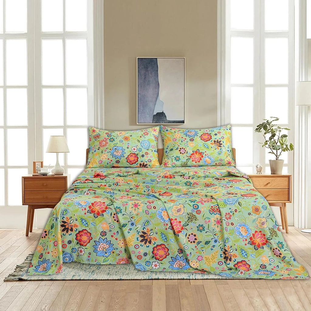 California King 4 Piece Microfiber Sheet Set with Deep Pocket R27591