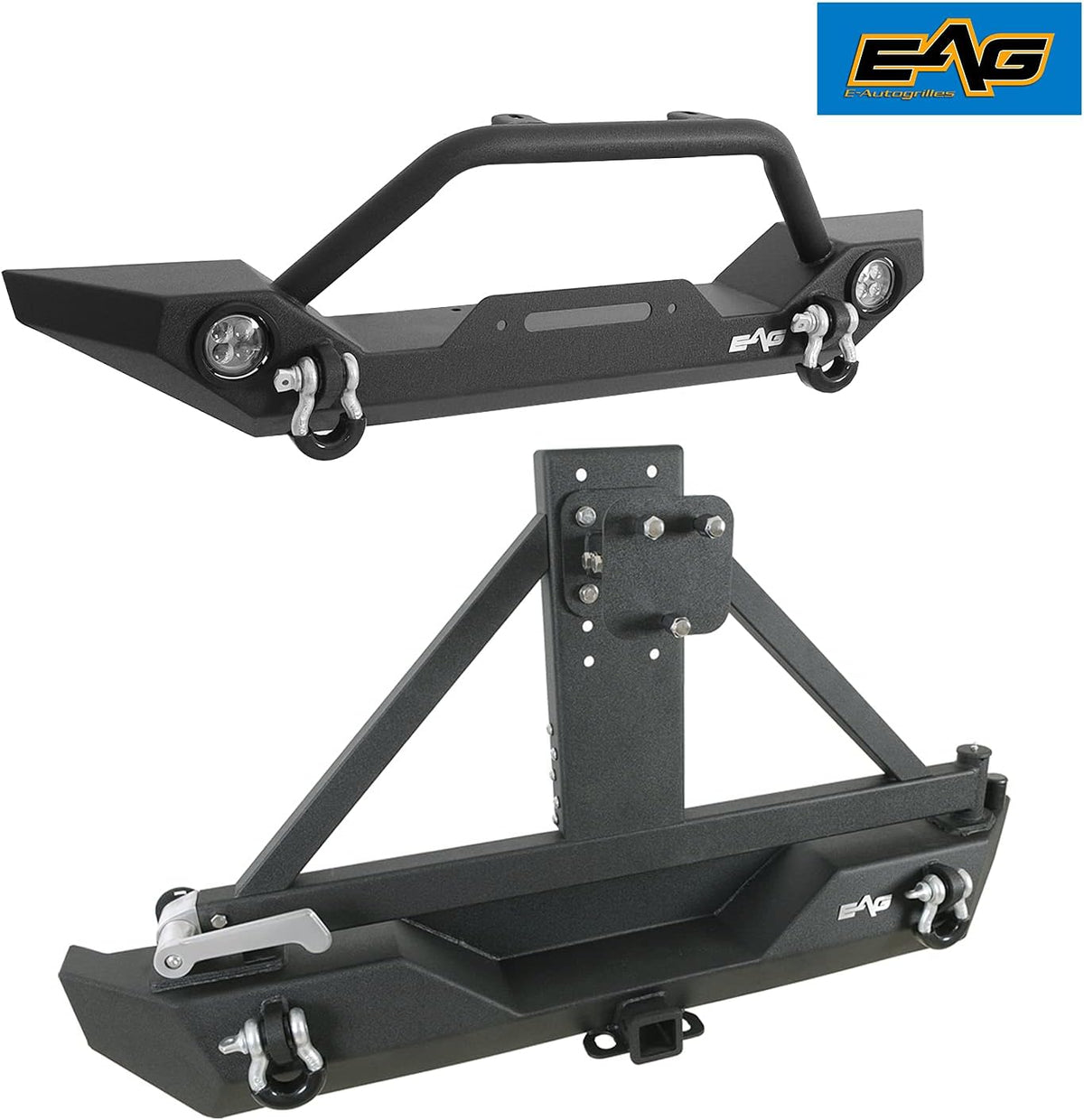 Front LED Bumper and Rear Bumper with Assembled Tire Carrier Z462