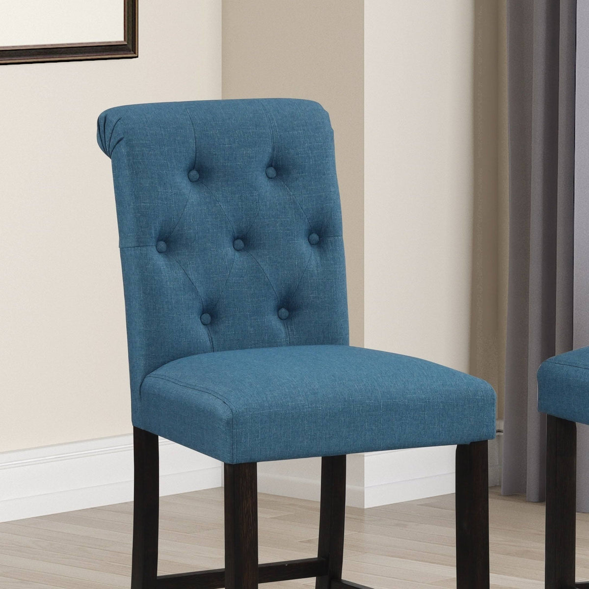 Solid Wood Tufted Barstool, Set of 2 H65257