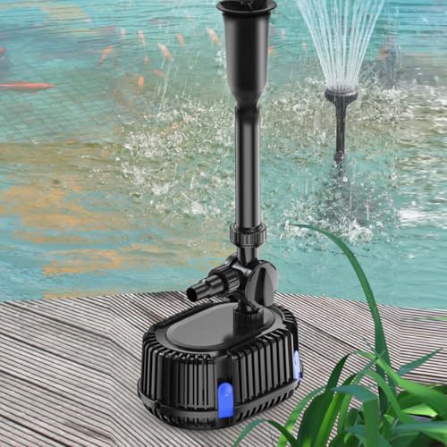 400GPH Submersible Pond Filter with Pump Fountain Kit Q909494