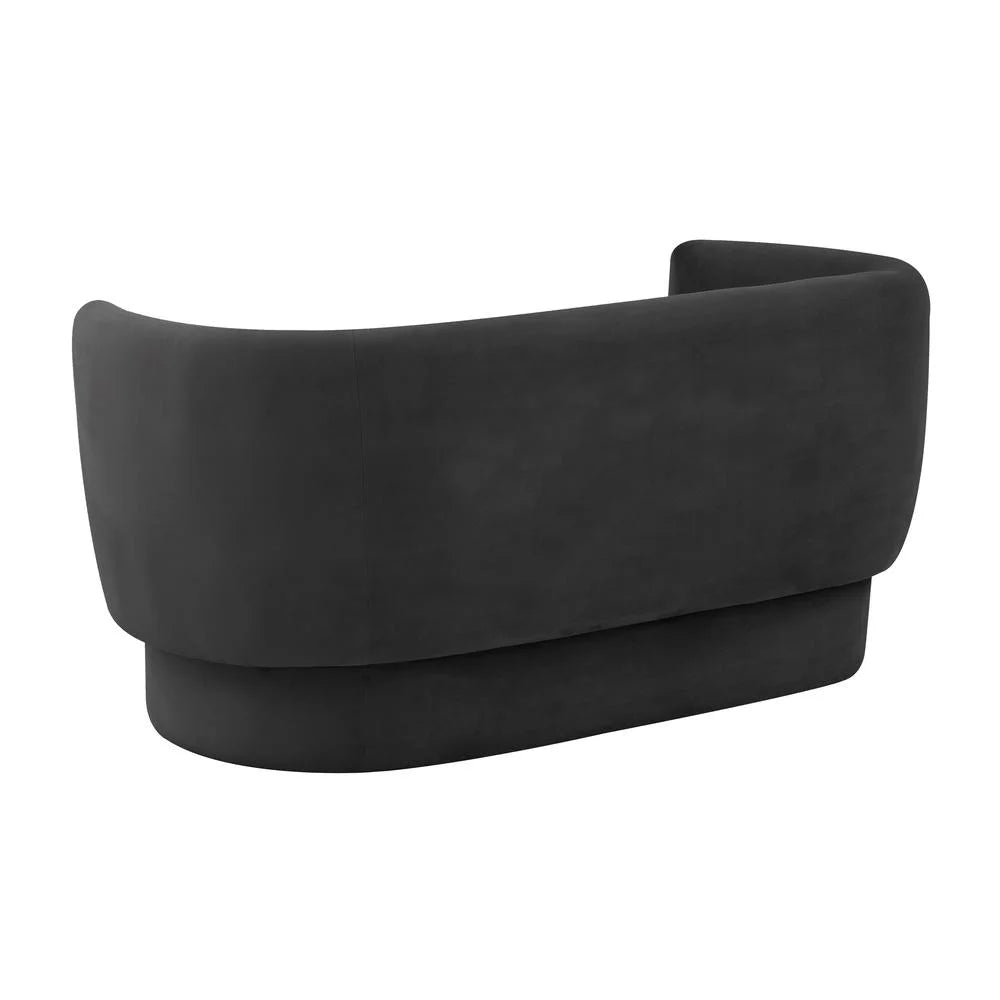 Black Velvet Loveseat J7653