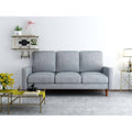 Grey Velvet Square Arm Sofa J92485