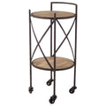 Brown Rolling Cart P16981
