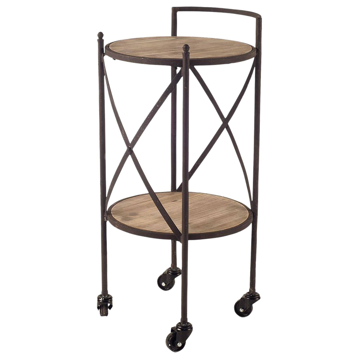 Brown Rolling Cart P16981