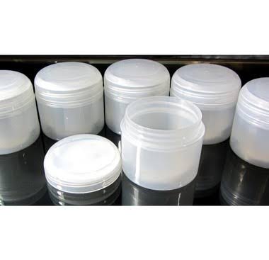 24 Cosmetic Jars Double Wall Plastic Containers with Dome Cap S945