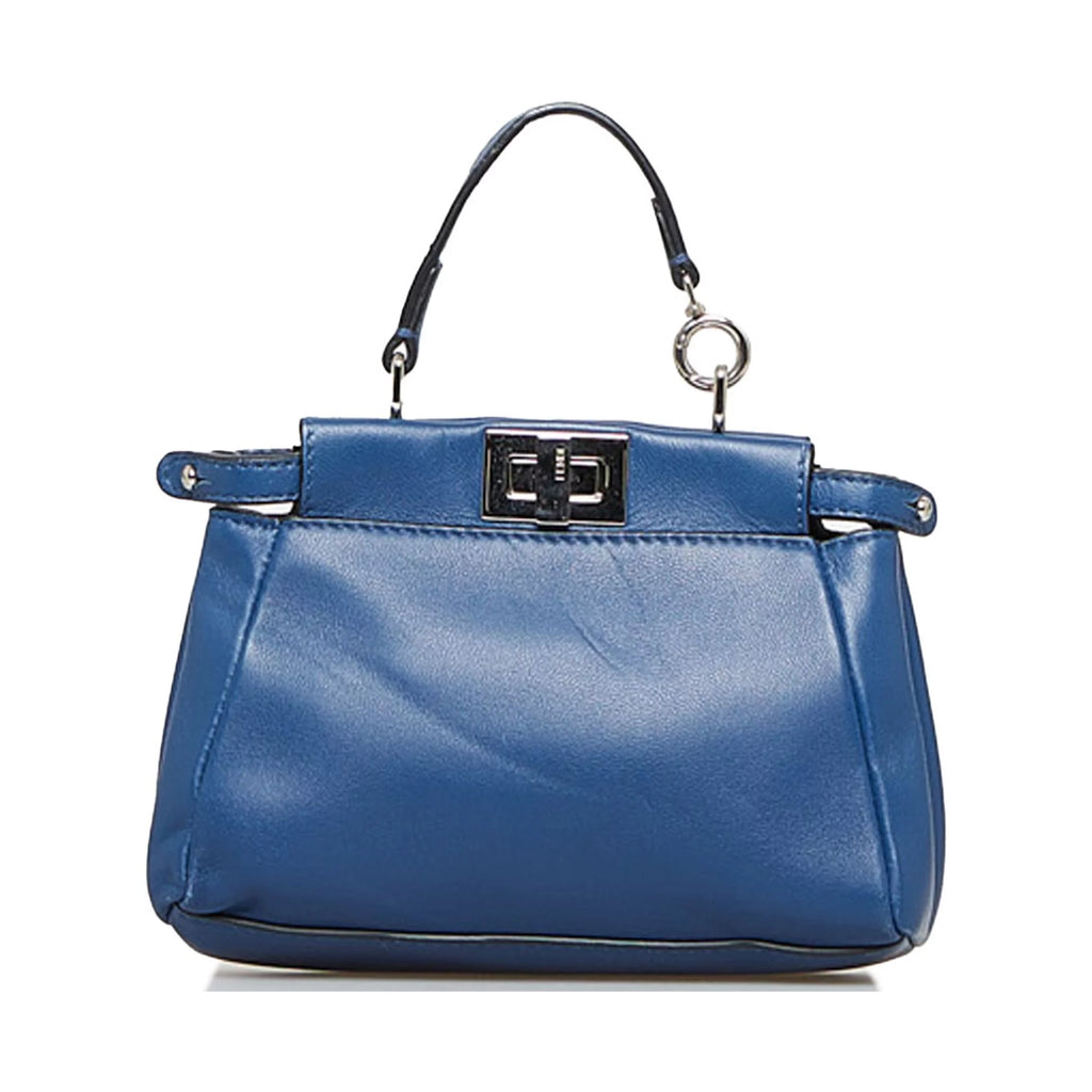 Blue Calf Leather Satchel B677