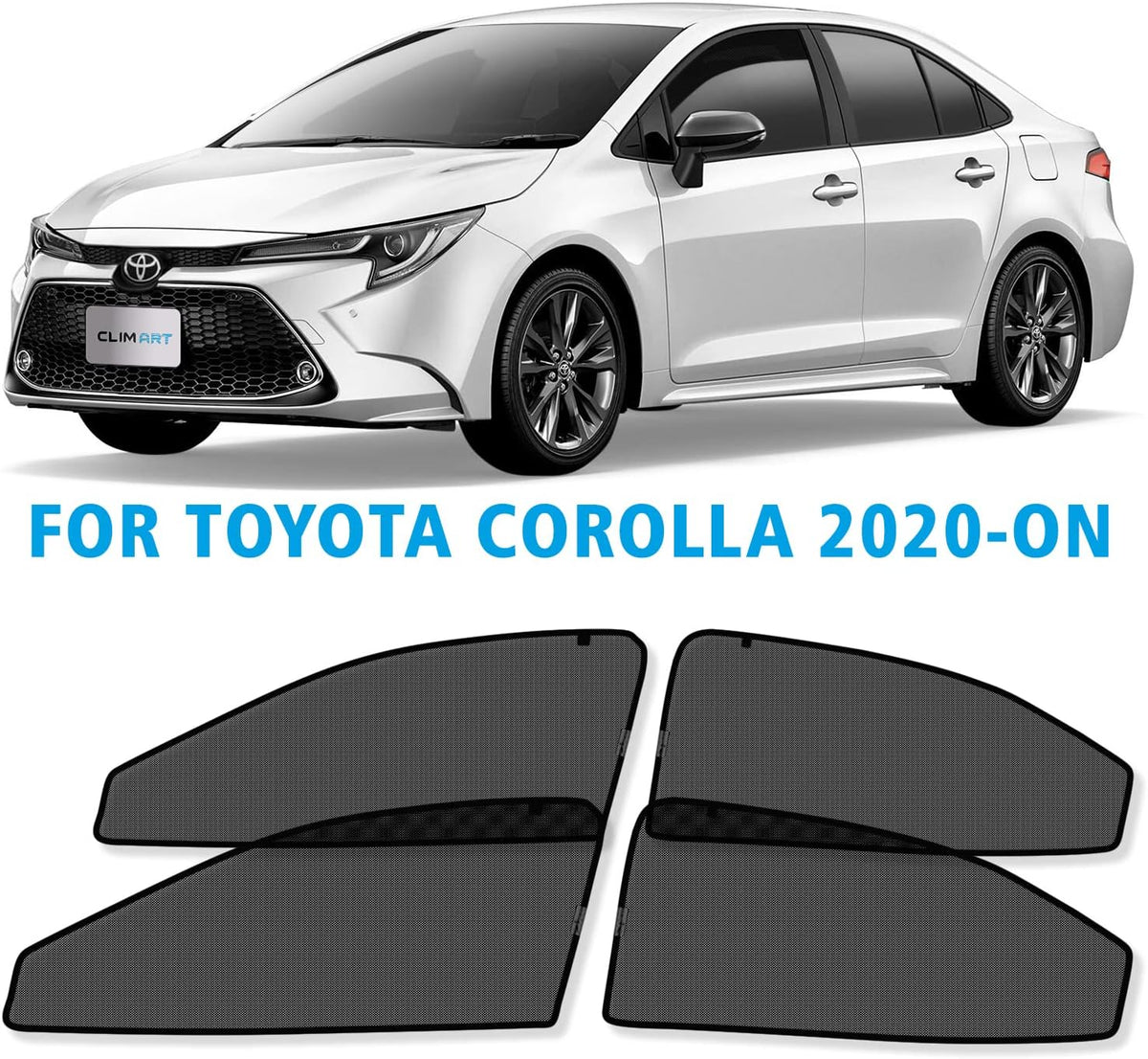 Magnetic Car Window Sunshade 4 Pc. Set G59871