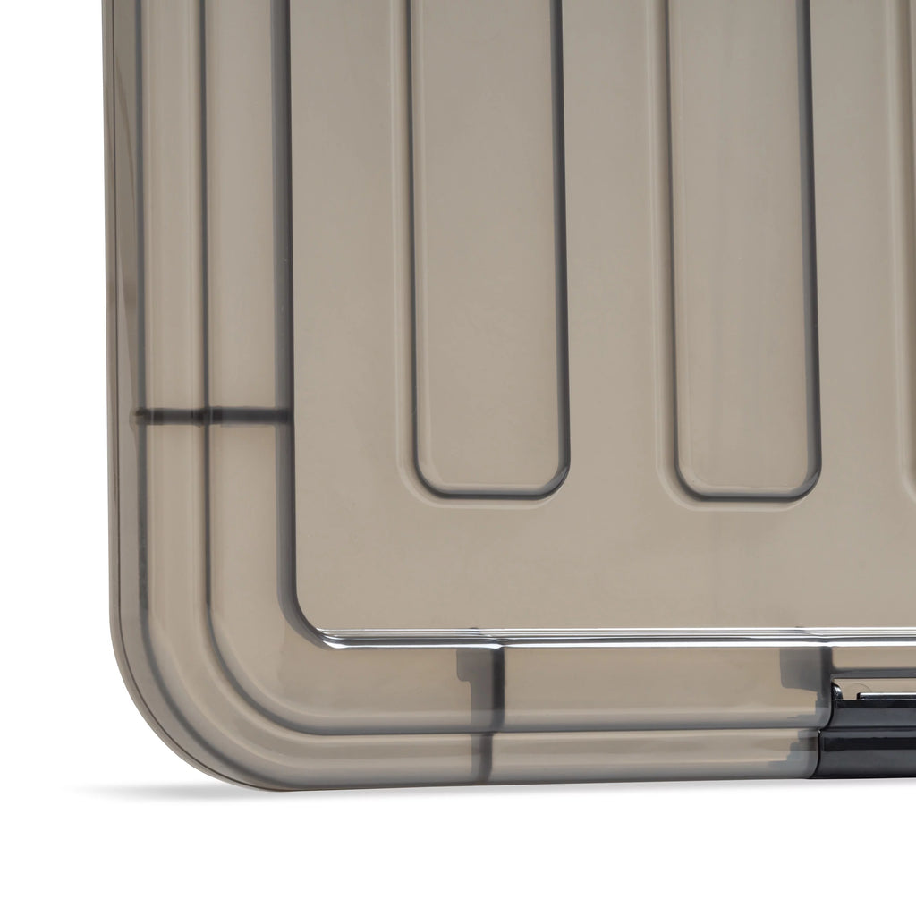 91 Qt. Clear Plastic Storage Bin with Lid, Set of 4 U651