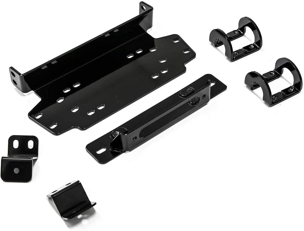 3500 lb Black Ops Winch with Heavy Duty Winch Mounting Plate Complete Kit M1004