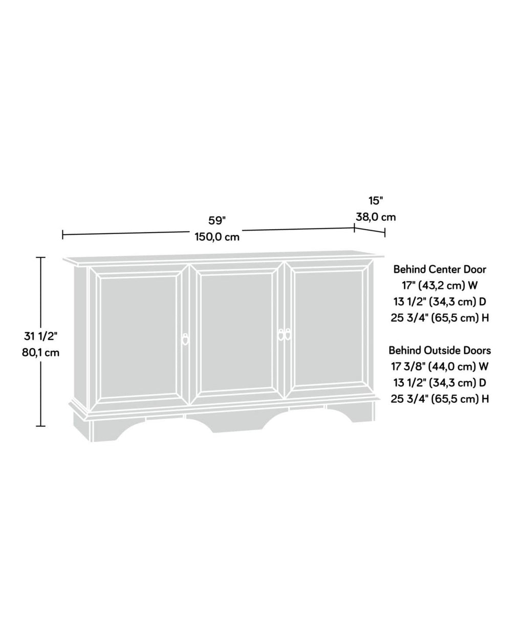 Curado Cherry Storage Cabinet I435786