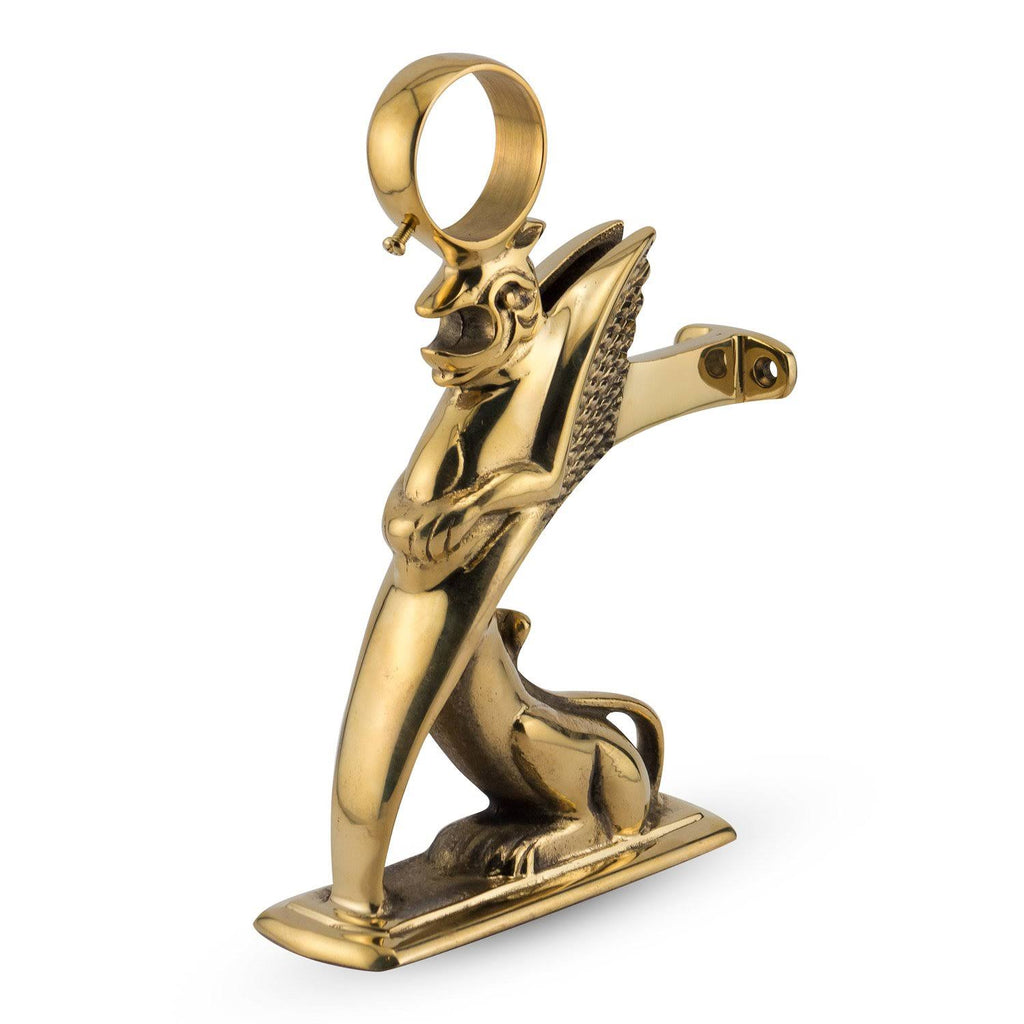 Polished Brass Bar Rail Bracket Y4912