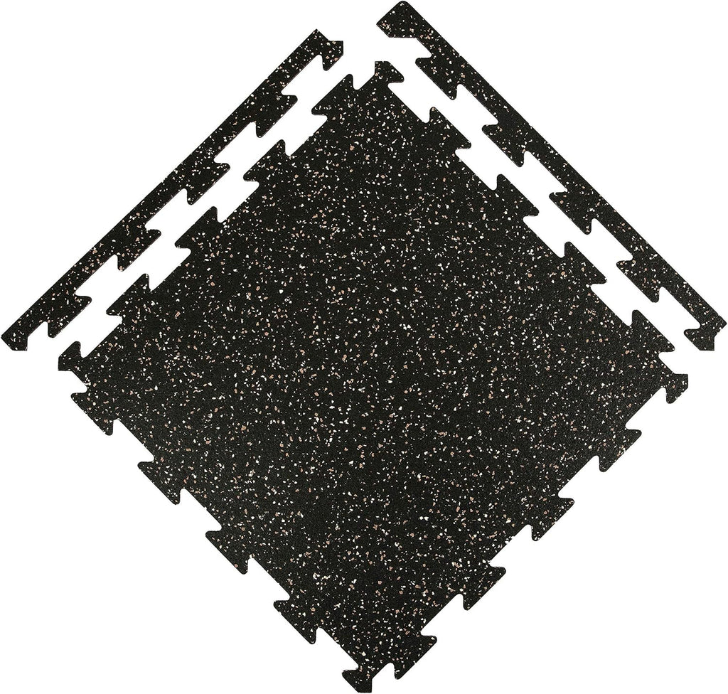 1/4 Inch Thick Eco-Lock Rubber Interlocking Floor Tiles M646