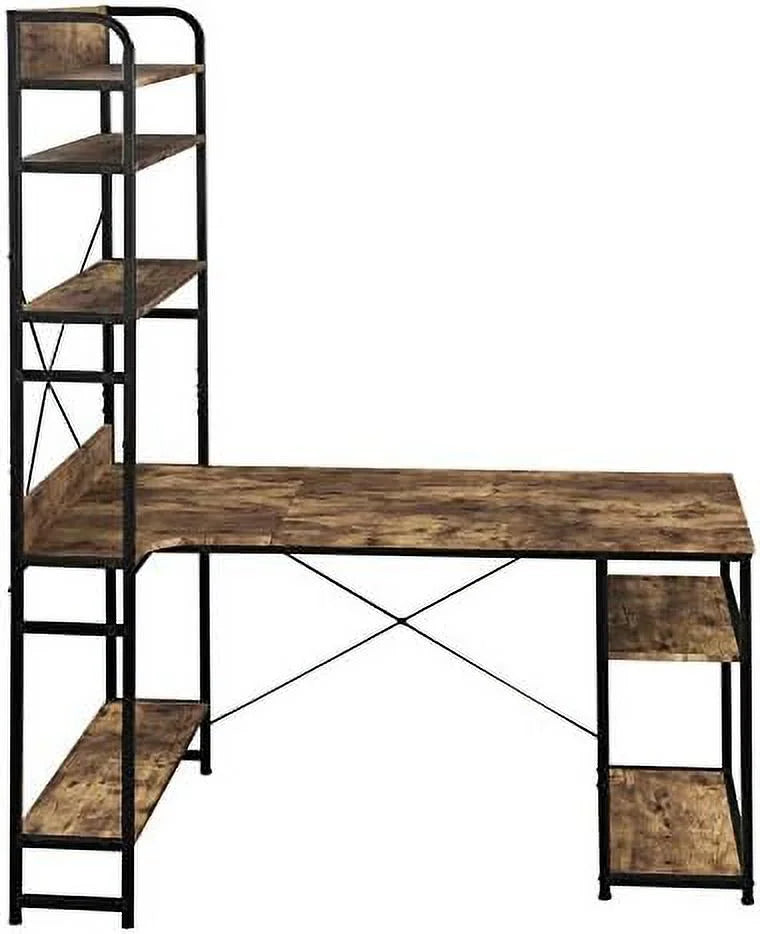 Computer Desk with Bookshelf Y914