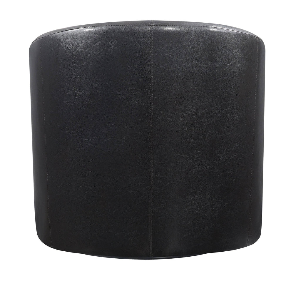 Red Faux Leather Swivel Armchair N414842