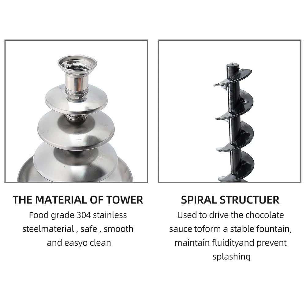 4 Tiers Electric Chocolate Fountain Z50184