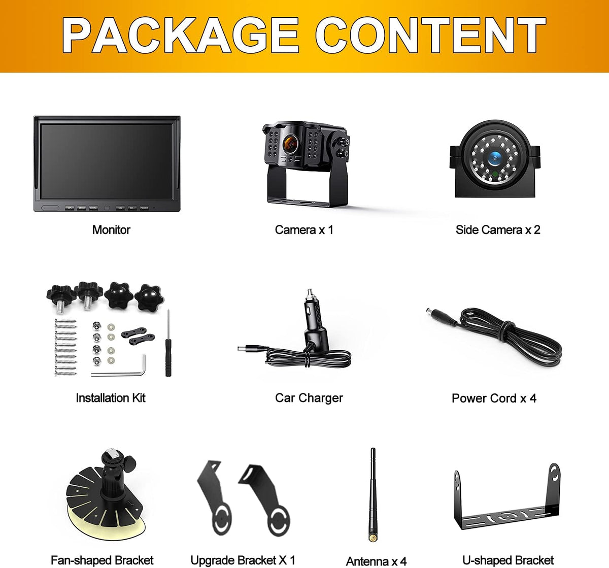 1080P Wireless Backup Camera with 10" FHD Monitor W697458