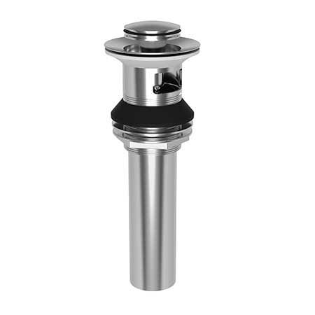 Lavatory Push Pop-Up Drain Assembly with Overflow Satin Gold S761