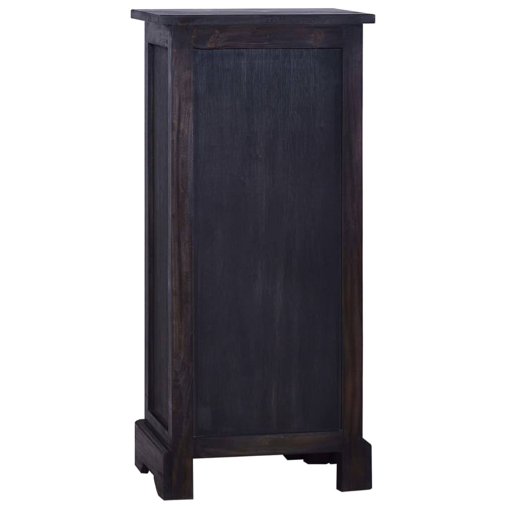 Black Solid Mahogany Wood Chest of Drawers L710