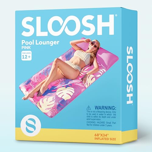XL Fabric Covered Inflatable Pool Float with Headrest Y806