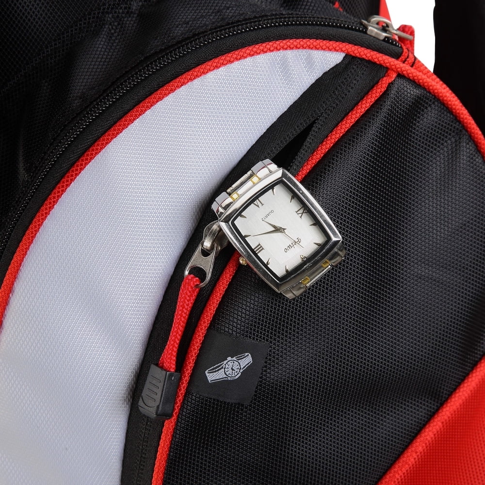 14 Way Cart Golf Bag Black Red Q107107