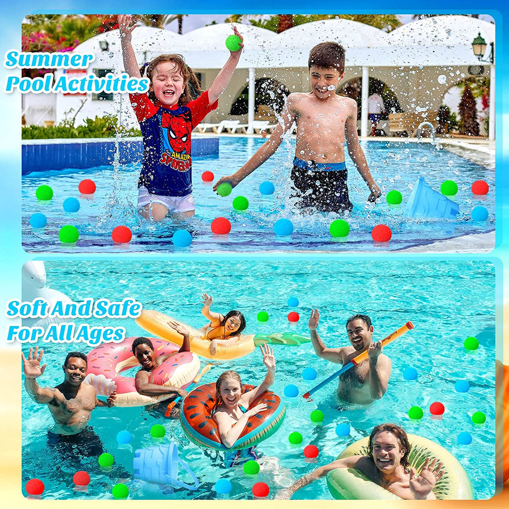 200 Reusable Fabric Water Balloons for Outdoor Games Q96296