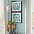 2 Piece Framed Print Set, White Z7232