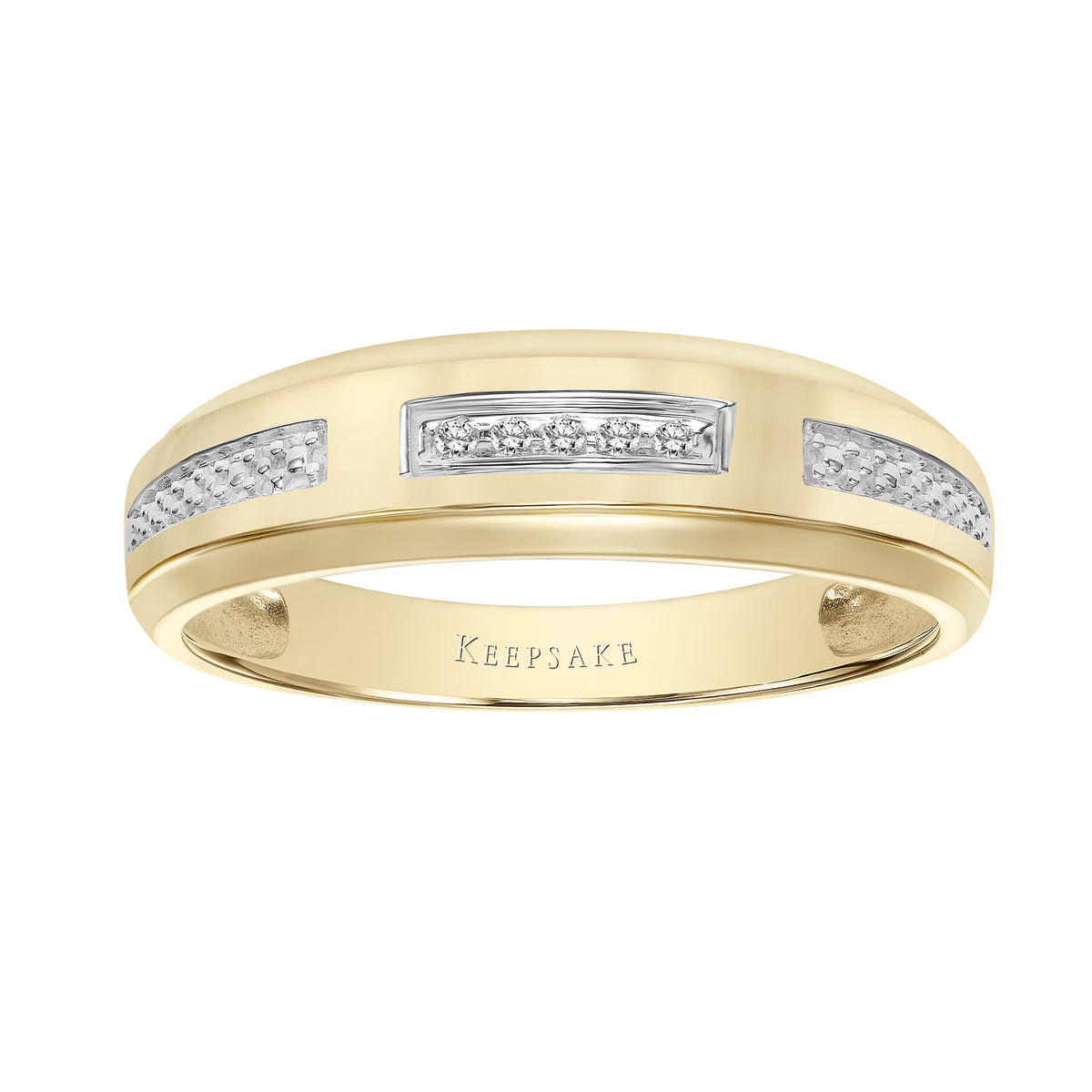 10k Yellow Gold Men's Wedding Band E498