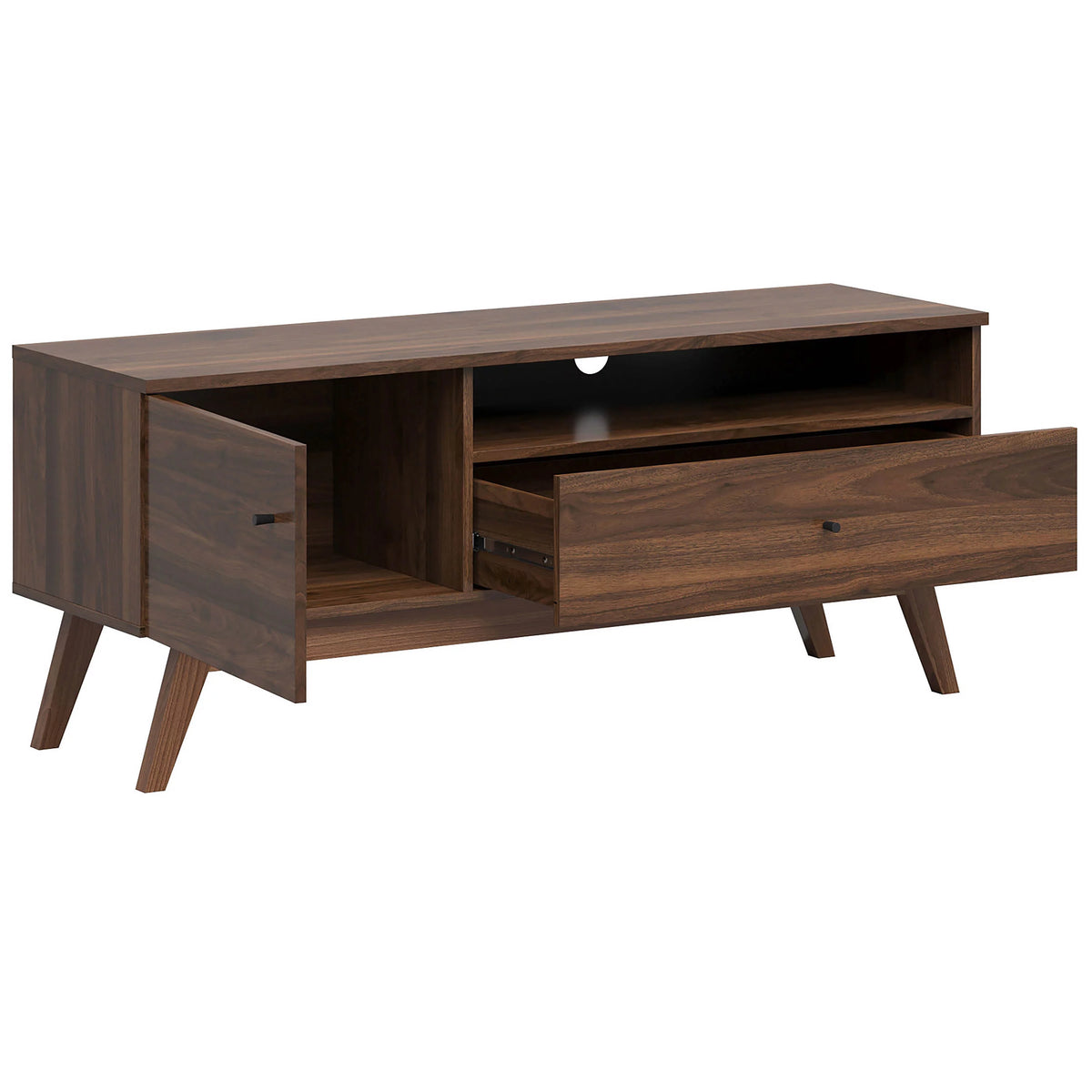 Mid-Century Wood TV Stand P4563