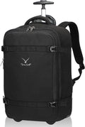 42L Trolley Backpack with 2 Wheels Softside Carry-on Luggage G395