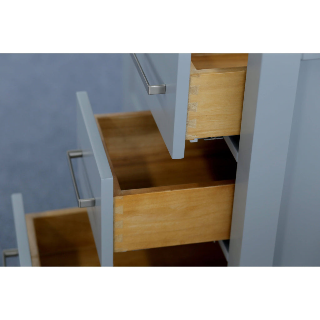 Gray Wood Vanity Cabinet Only V294