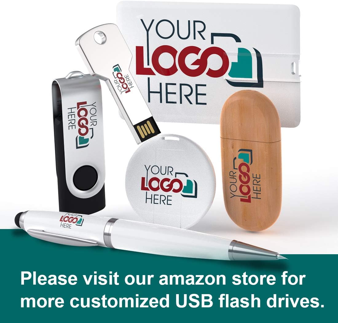 Custom Swivel USB Flash Drive 128MB 100 Pack L594931
