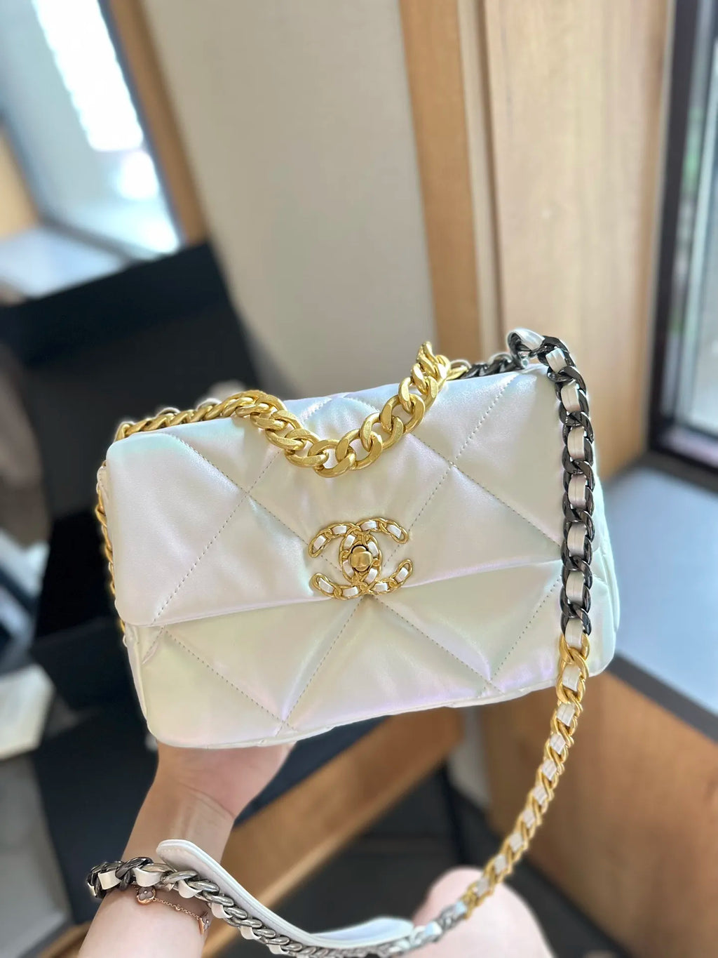 Small Medium Silver Gold Bag I991