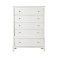 White Wooden Chest with 5 Drawers X29582