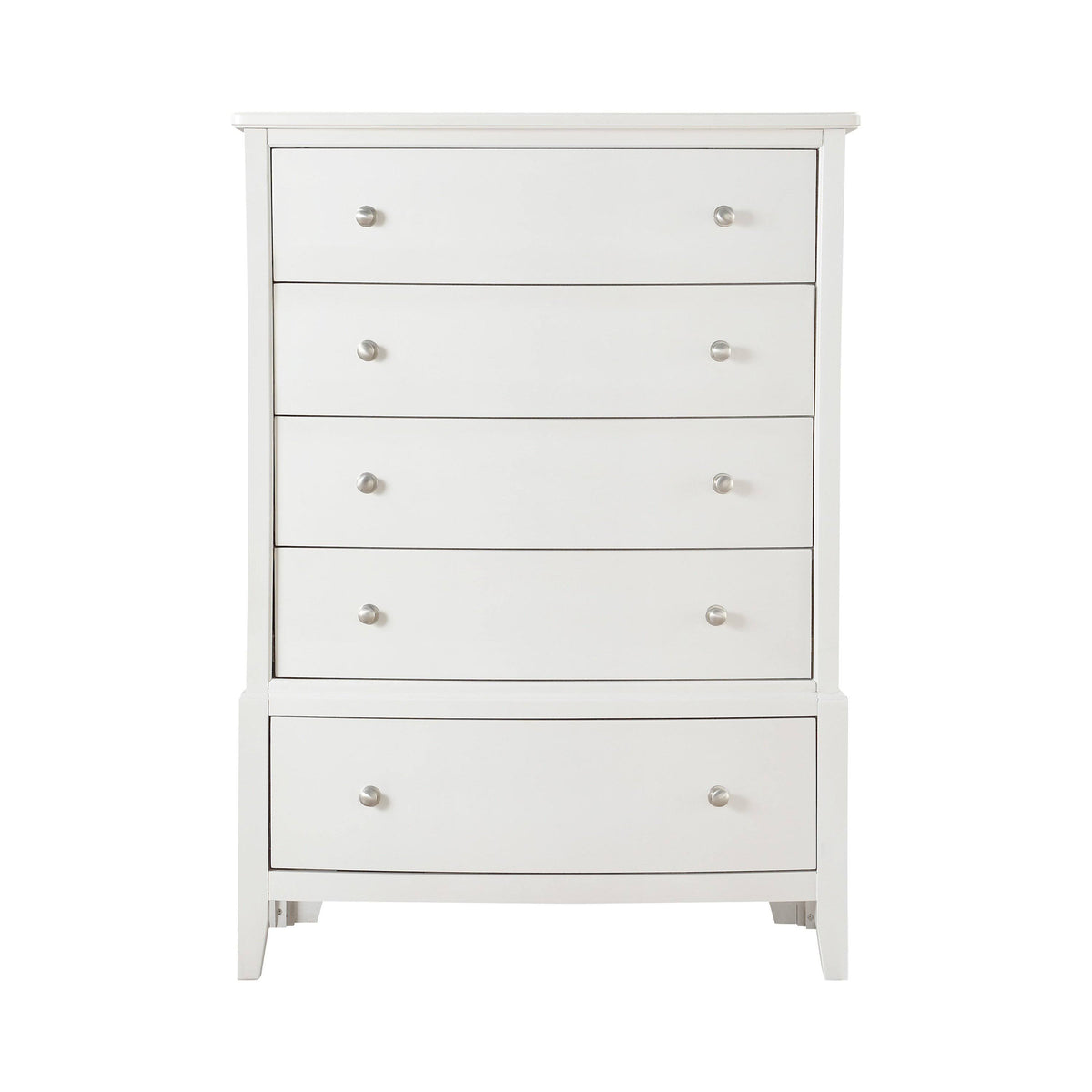 White Wooden Chest with 5 Drawers X29582